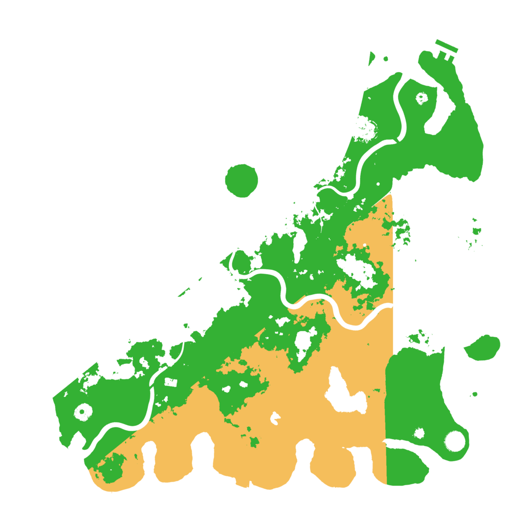 Biome Rust Map: Procedural Map, Size: 4500, Seed: 18852518