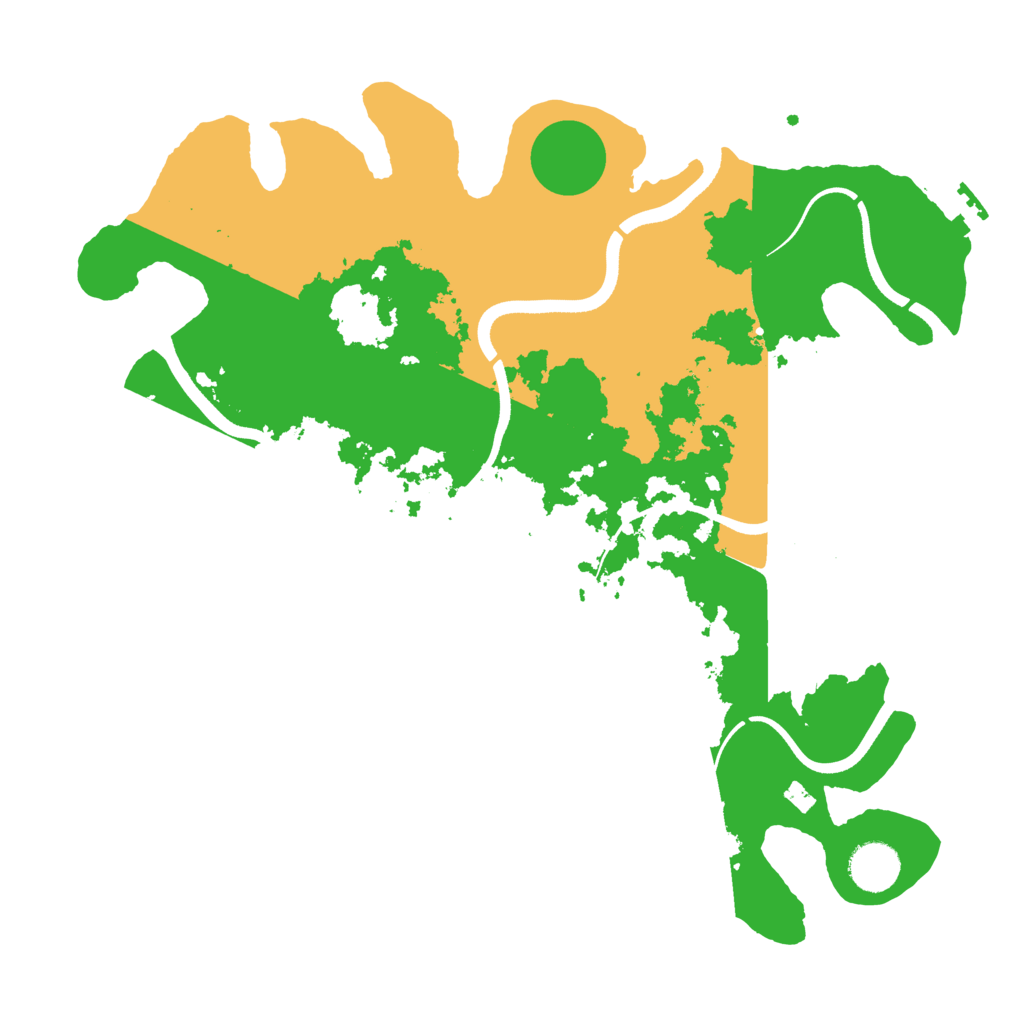 Biome Rust Map: Procedural Map, Size: 3600, Seed: 1485829047