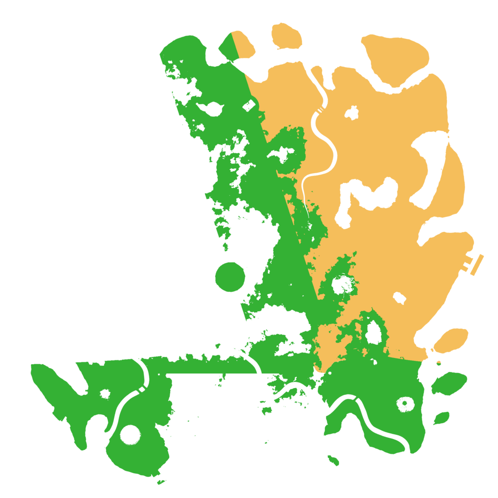 Biome Rust Map: Procedural Map, Size: 4500, Seed: 250908038