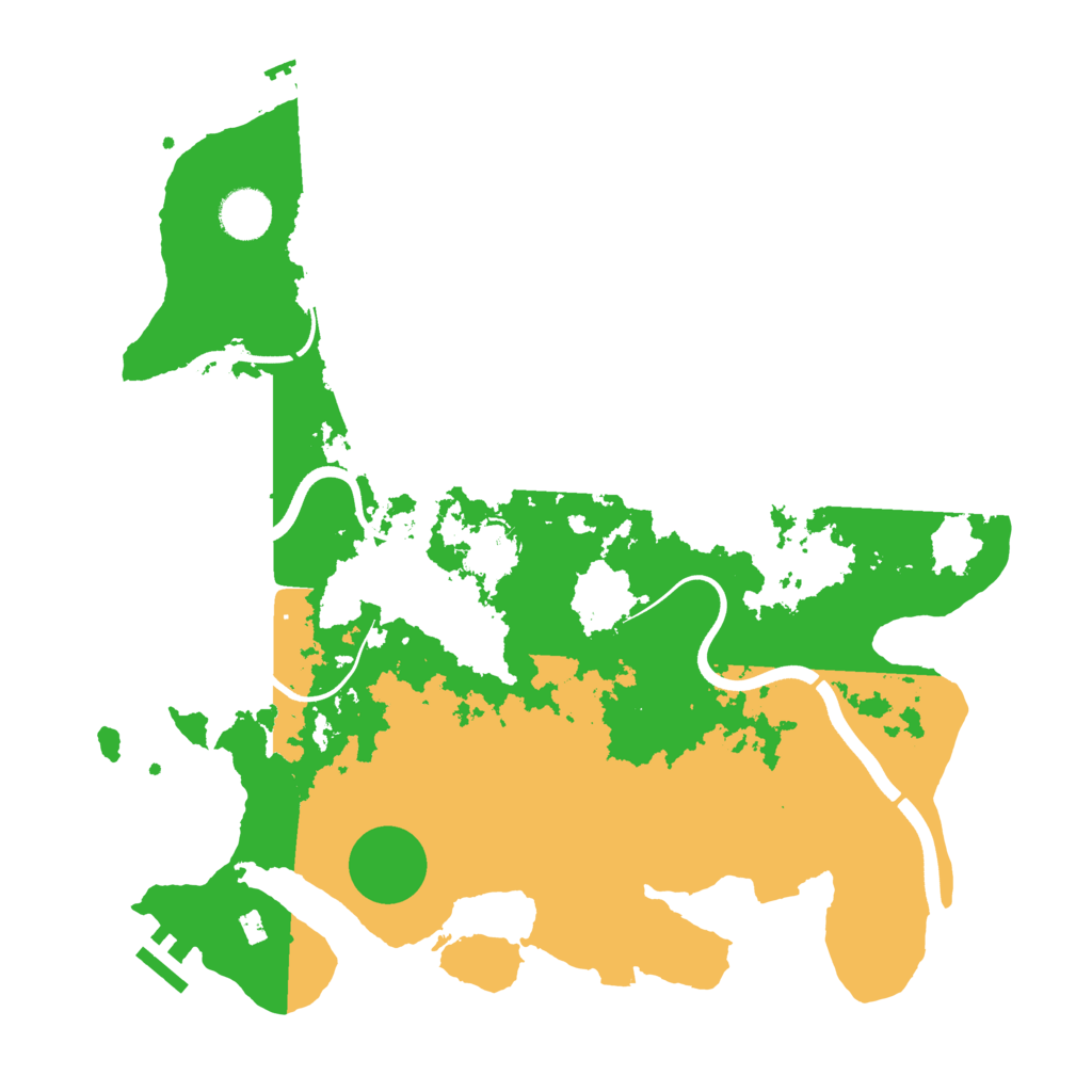 Biome Rust Map: Procedural Map, Size: 3700, Seed: 1157301299