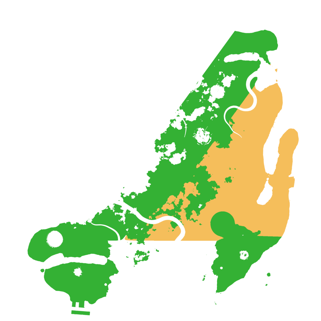 Biome Rust Map: Procedural Map, Size: 3500, Seed: 1568149393