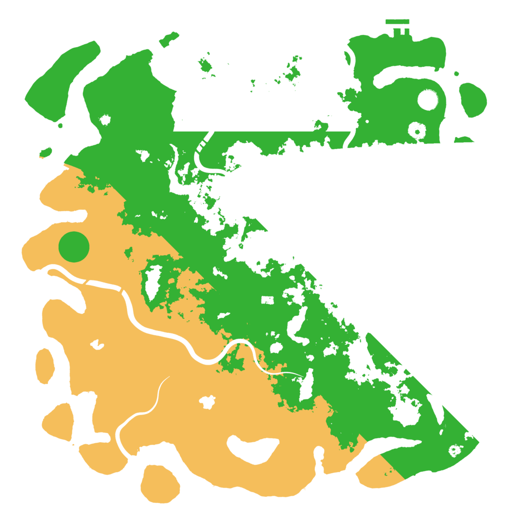 Biome Rust Map: Procedural Map, Size: 4500, Seed: 77366801