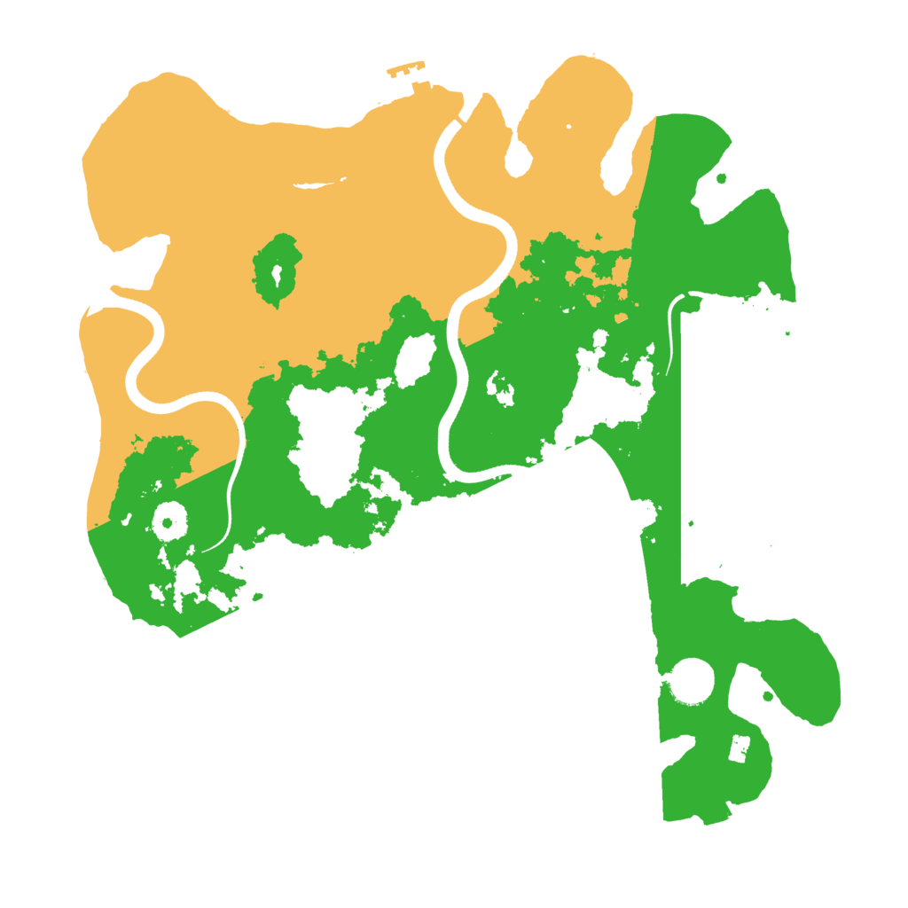 Biome Rust Map: Procedural Map, Size: 3600, Seed: 47556116