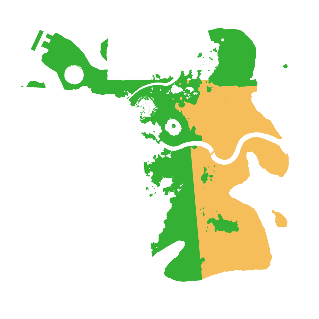 Biome Rust Map: Procedural Map, Size: 3000, Seed: 61655