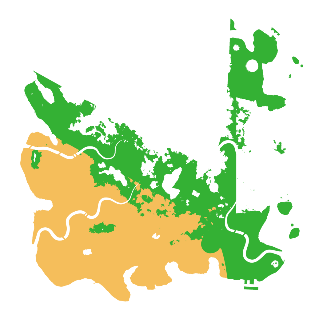 Biome Rust Map: Procedural Map, Size: 4500, Seed: 90745701