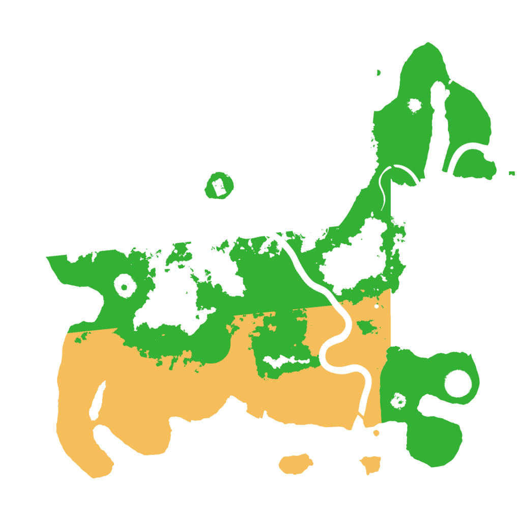 Biome Rust Map: Procedural Map, Size: 3500, Seed: 1213195596