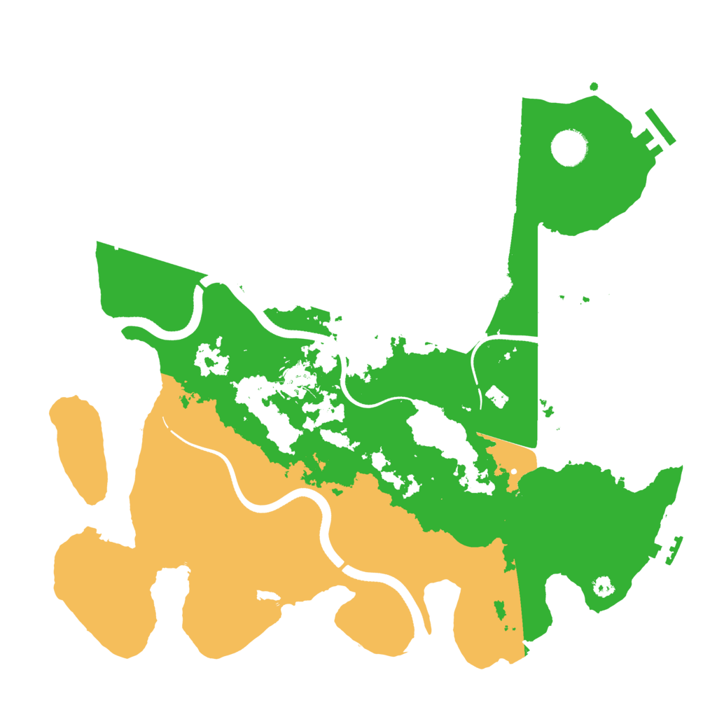 Biome Rust Map: Procedural Map, Size: 3500, Seed: 2005971508