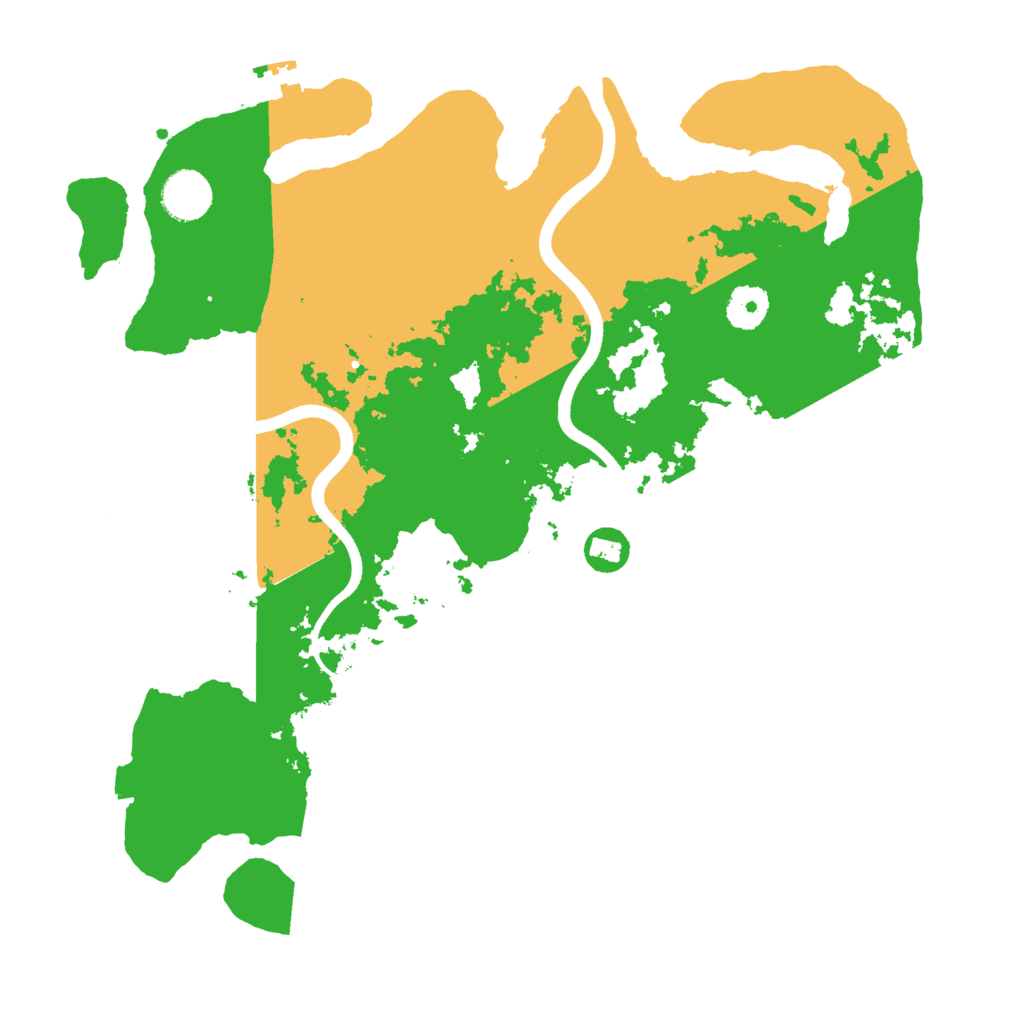 Biome Rust Map: Procedural Map, Size: 3600, Seed: 58983823