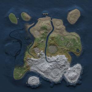 Thumbnail Rust Map: Procedural Map, Size: 2750, Seed: 574771703, 8 Monuments