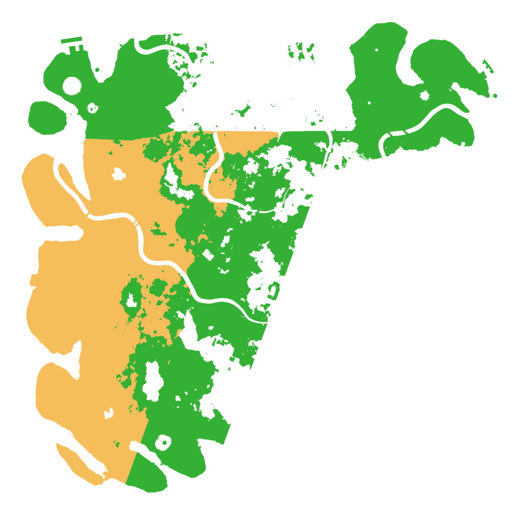 Biome Rust Map: Procedural Map, Size: 5000, Seed: 839972767
