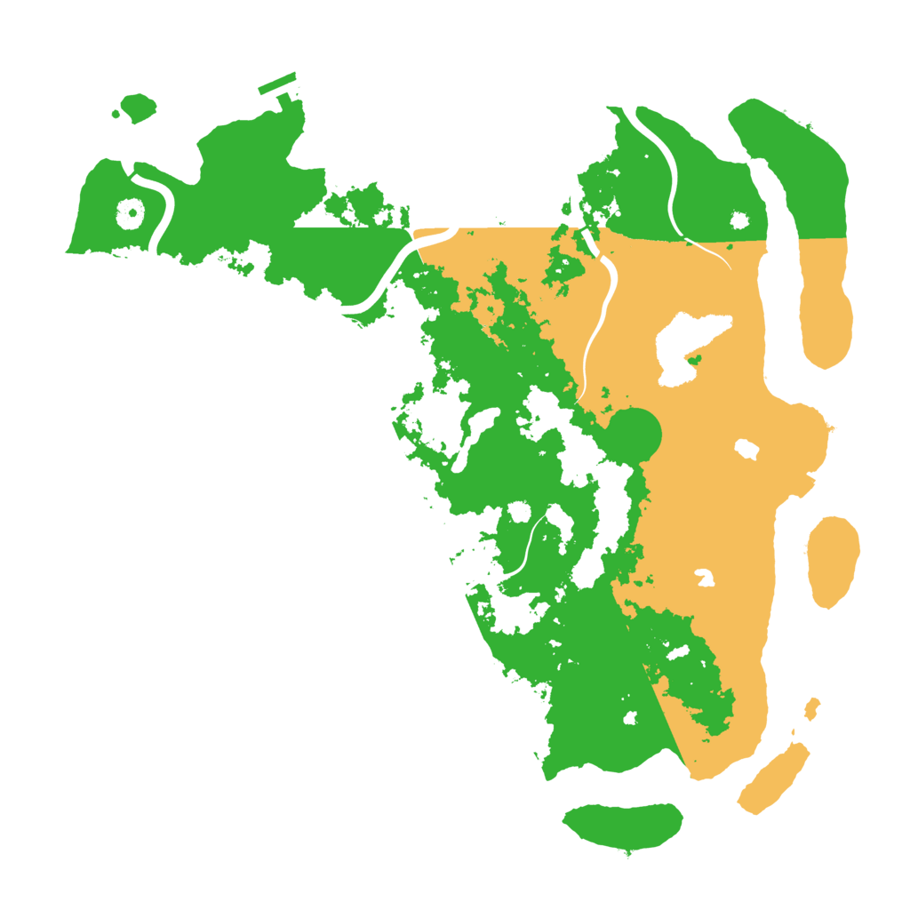 Biome Rust Map: Procedural Map, Size: 4500, Seed: 1444040109