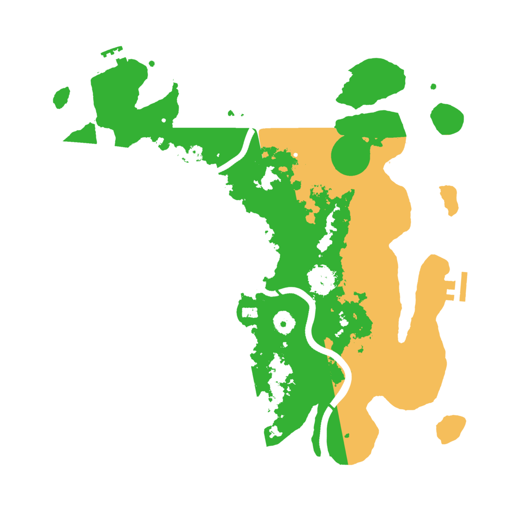 Biome Rust Map: Procedural Map, Size: 3500, Seed: 1617626447