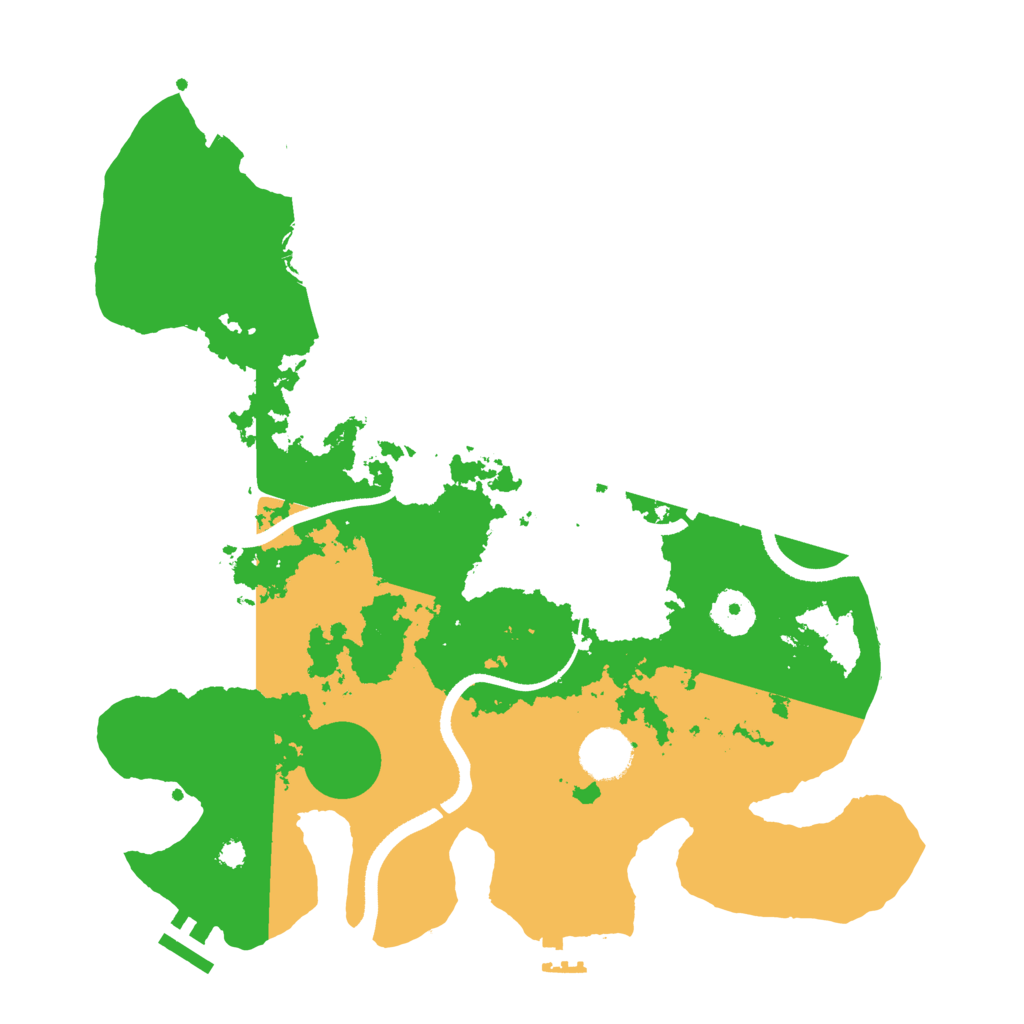 Biome Rust Map: Procedural Map, Size: 3500, Seed: 194724650