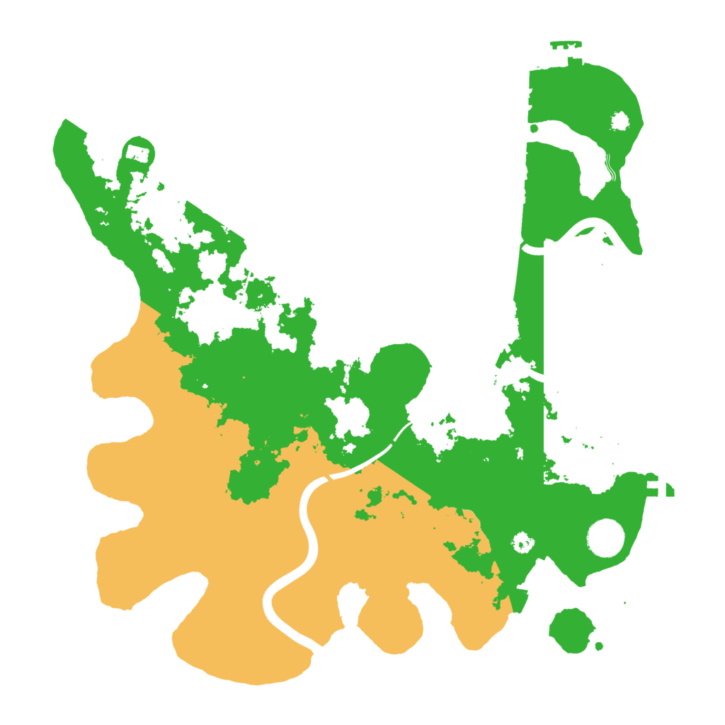 Biome Rust Map: Procedural Map, Size: 3500, Seed: 885829