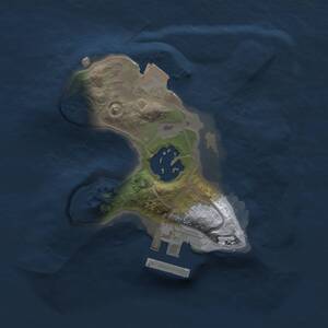 Thumbnail Rust Map: Procedural Map, Size: 1500, Seed: 1384923124, 3 Monuments