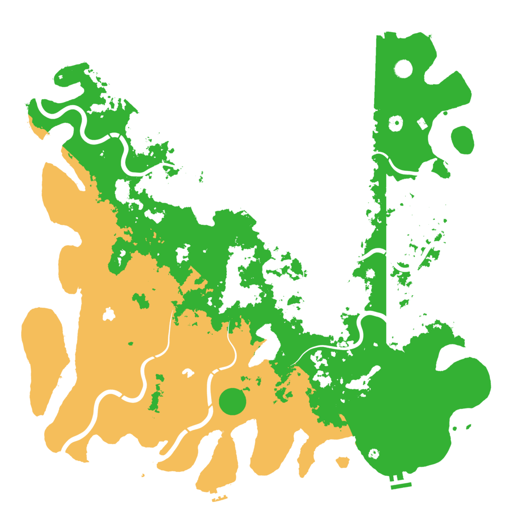 Biome Rust Map: Procedural Map, Size: 5000, Seed: 2070760852