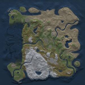 Thumbnail Rust Map: Procedural Map, Size: 4250, Seed: 464951263, 16 Monuments