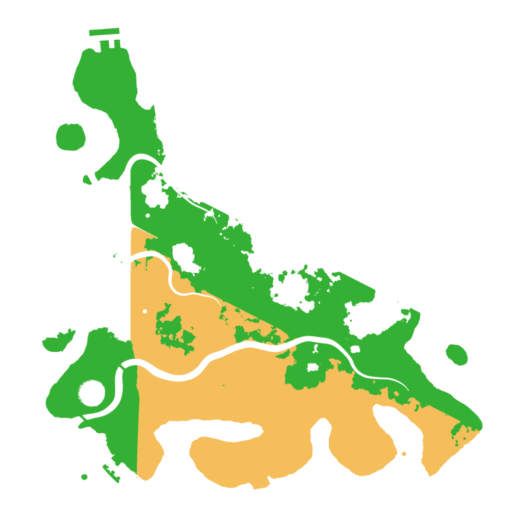 Biome Rust Map: Procedural Map, Size: 3500, Seed: 488255321