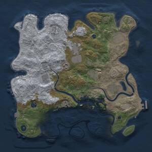 Thumbnail Rust Map: Procedural Map, Size: 3800, Seed: 1623684269, 15 Monuments