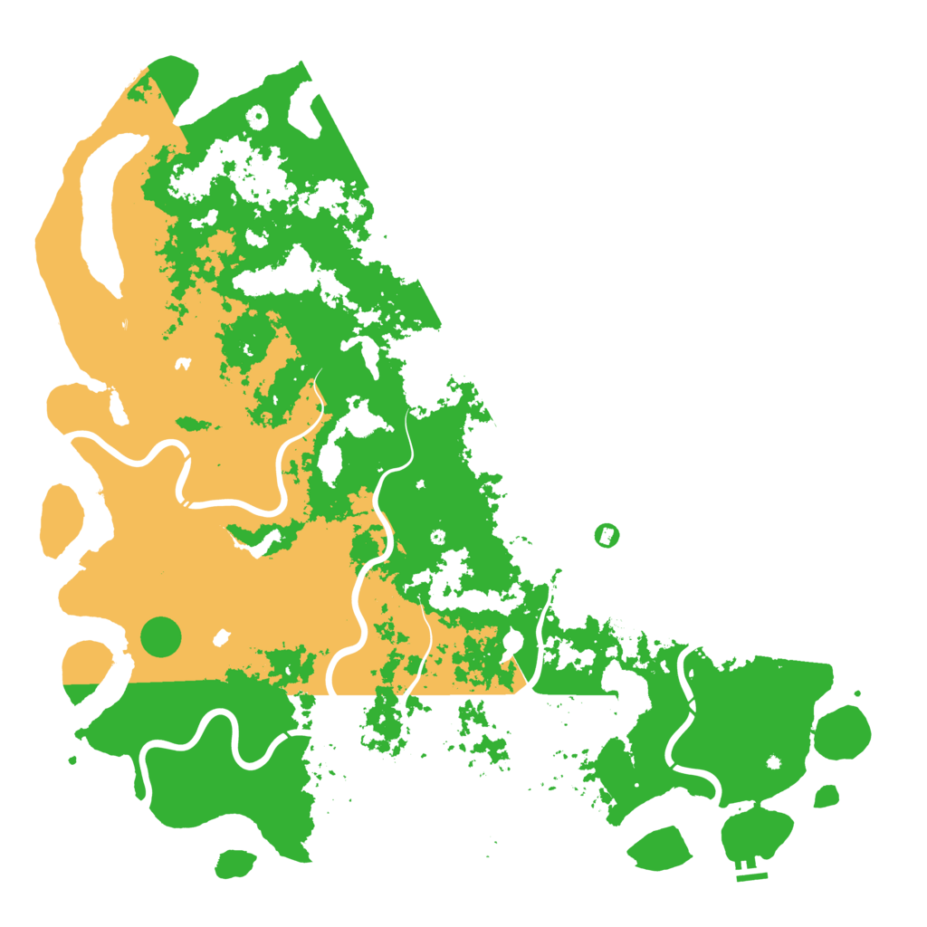 Biome Rust Map: Procedural Map, Size: 6000, Seed: 19821304