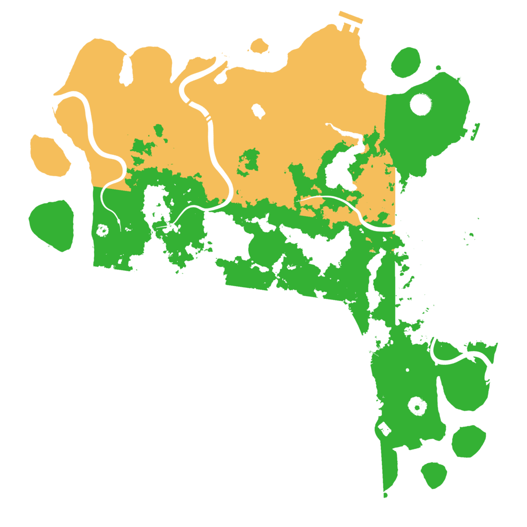 Biome Rust Map: Procedural Map, Size: 4300, Seed: 2004265309