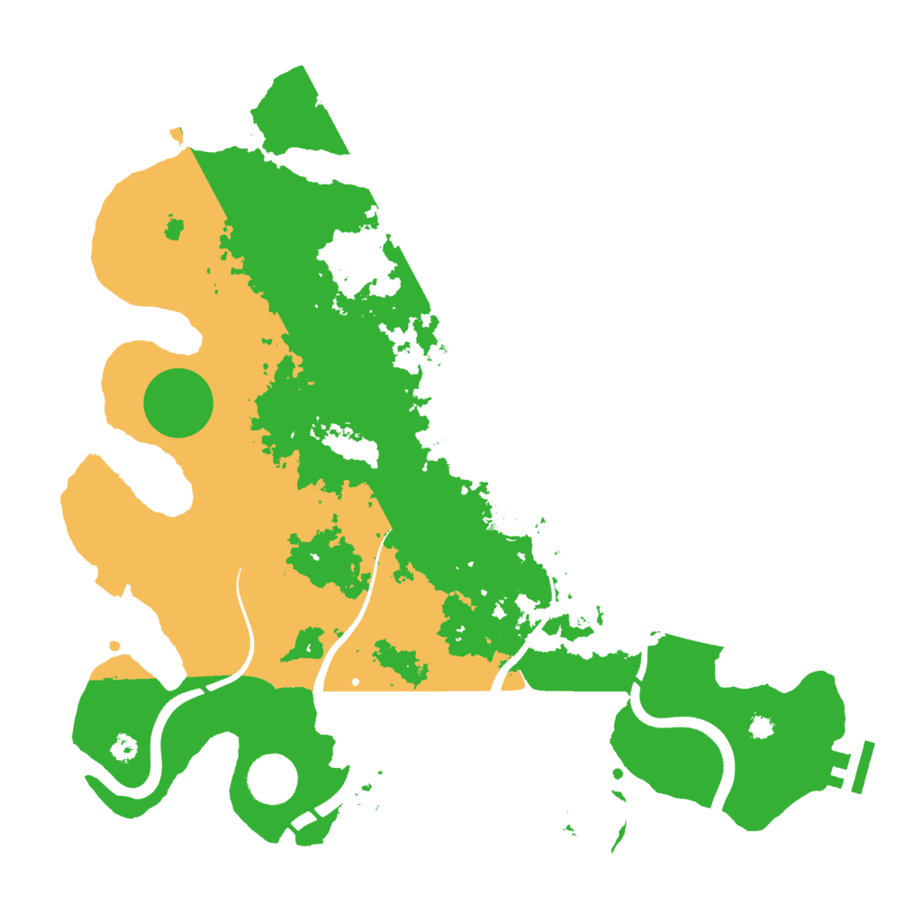 Biome Rust Map: Procedural Map, Size: 3500, Seed: 122100314