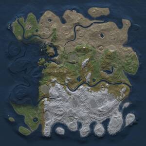 Thumbnail Rust Map: Procedural Map, Size: 4500, Seed: 509261183, 17 Monuments
