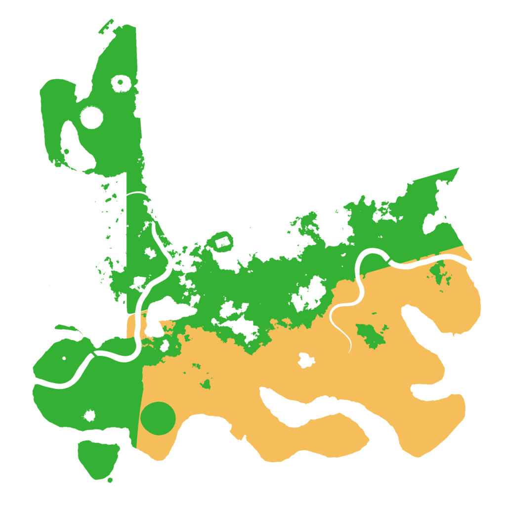 Biome Rust Map: Procedural Map, Size: 4000, Seed: 53268