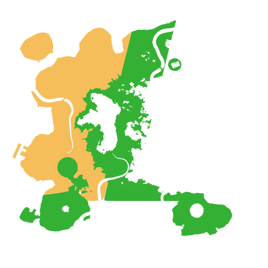 Biome Rust Map: Procedural Map, Size: 3500, Seed: 1264161186