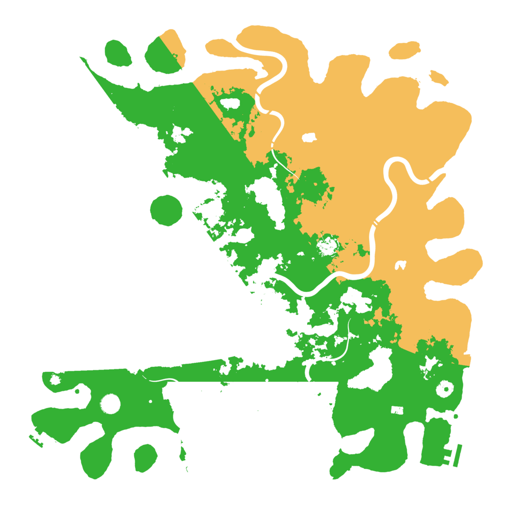 Biome Rust Map: Procedural Map, Size: 4500, Seed: 970081808