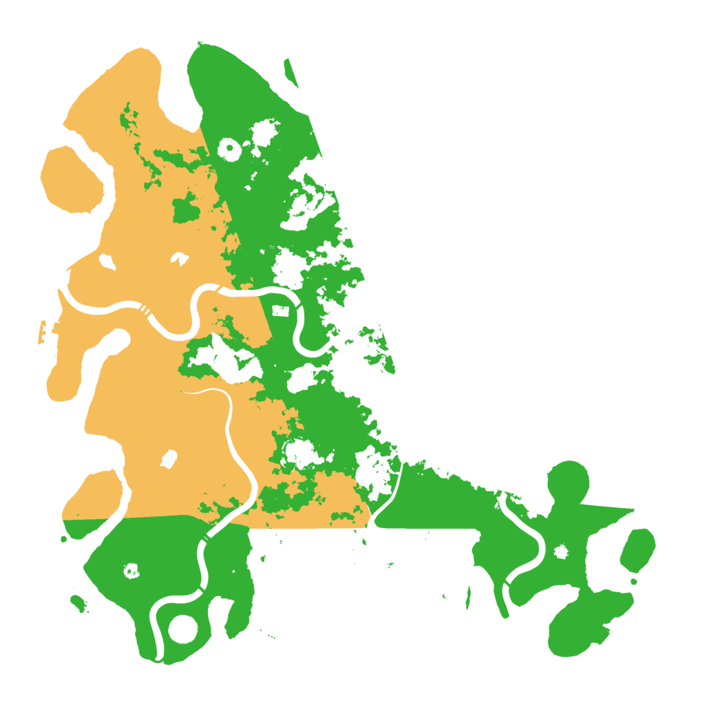 Biome Rust Map: Procedural Map, Size: 4500, Seed: 423330625