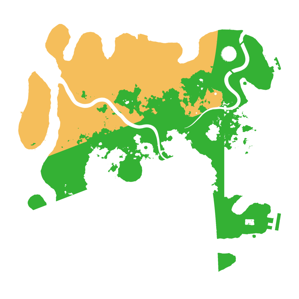 Biome Rust Map: Procedural Map, Size: 3500, Seed: 12931