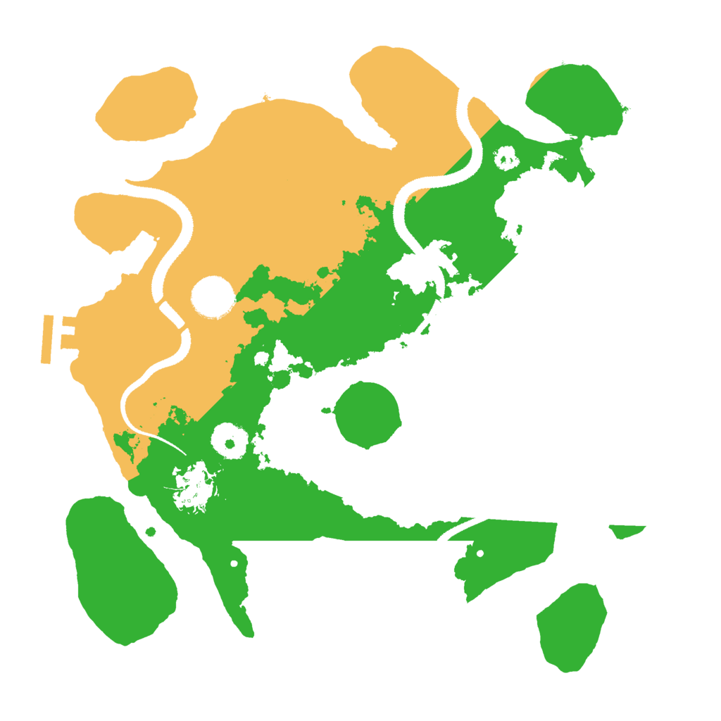 Biome Rust Map: Procedural Map, Size: 3000, Seed: 597656504