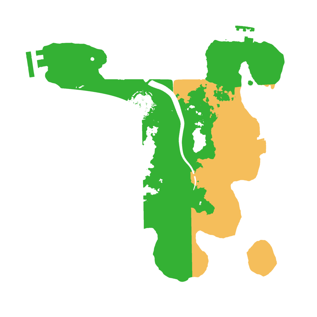 Biome Rust Map: Procedural Map, Size: 2500, Seed: 1939