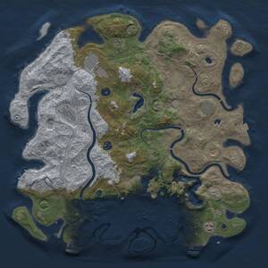 Thumbnail Rust Map: Procedural Map, Size: 4500, Seed: 1850855052, 16 Monuments