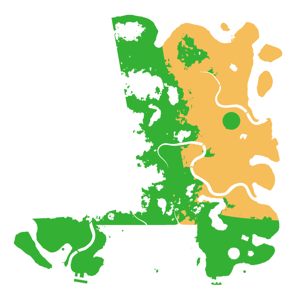 Biome Rust Map: Procedural Map, Size: 4500, Seed: 1850855052
