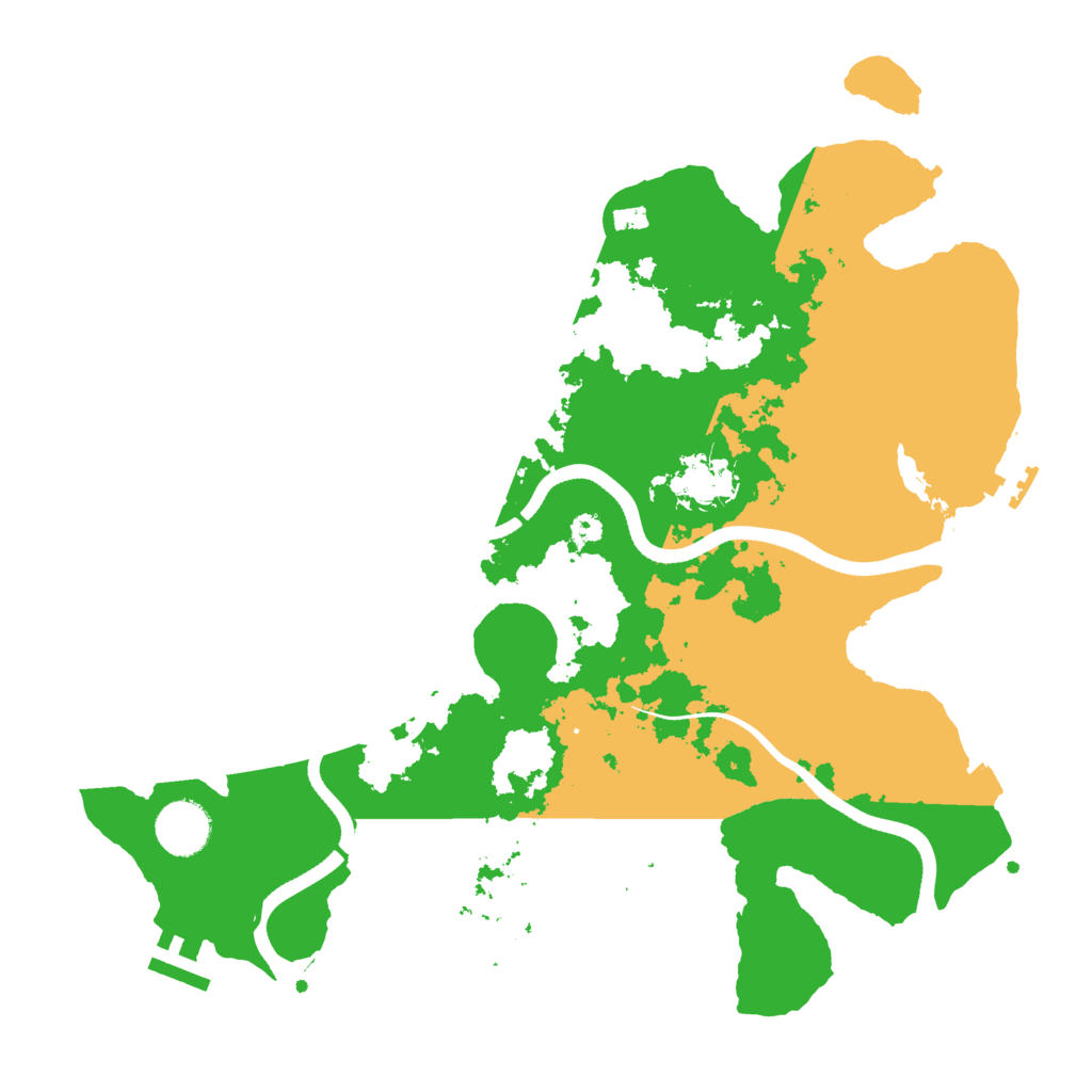 Biome Rust Map: Procedural Map, Size: 3500, Seed: 9873