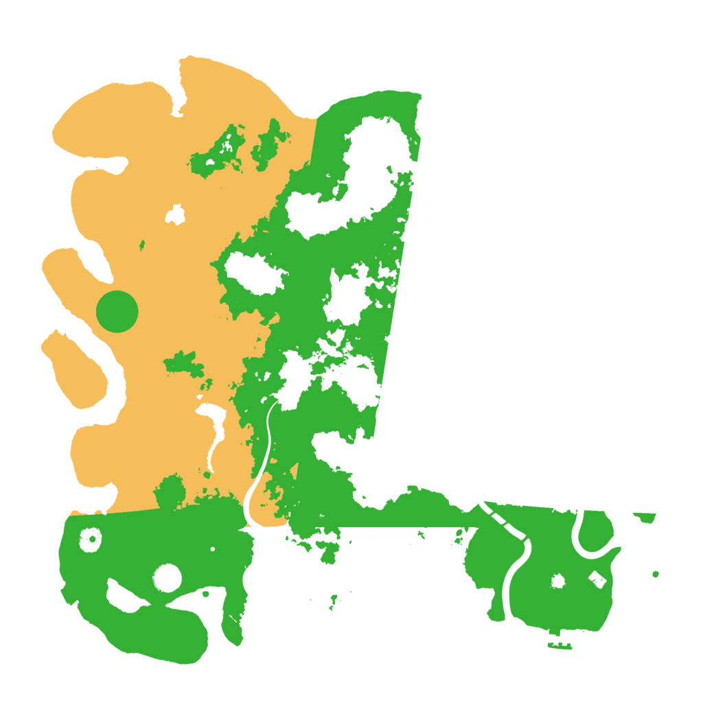 Biome Rust Map: Procedural Map, Size: 4400, Seed: 42693321