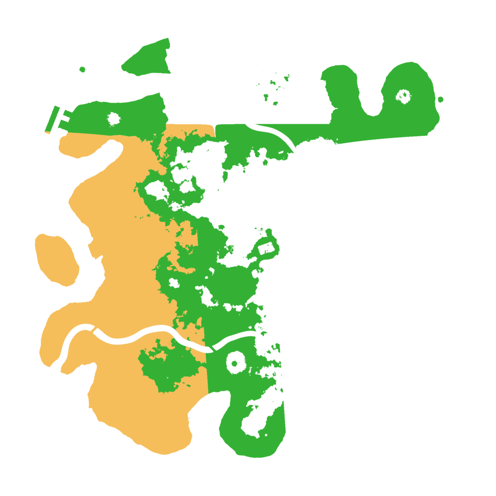 Biome Rust Map: Procedural Map, Size: 3500, Seed: 76395200