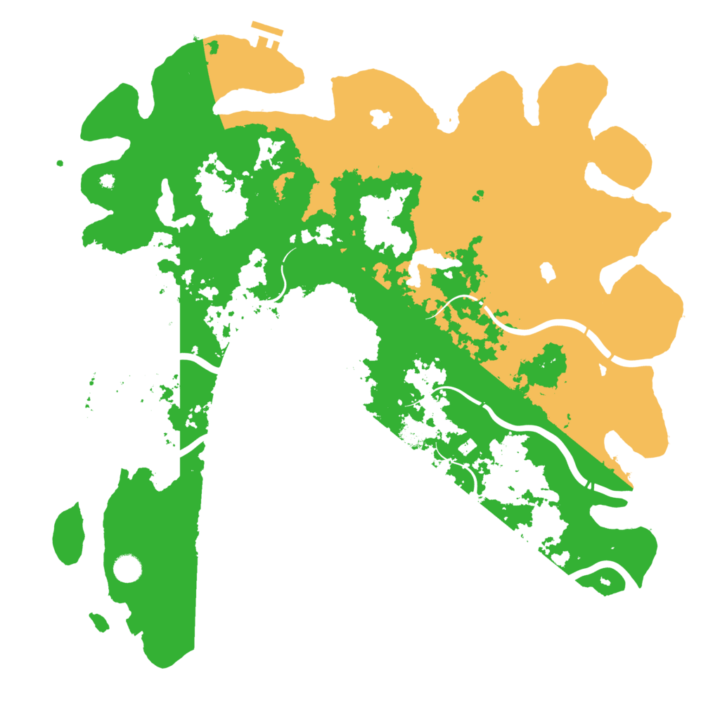 Biome Rust Map: Procedural Map, Size: 4500, Seed: 1373362188