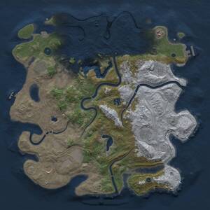 Thumbnail Rust Map: Procedural Map, Size: 4250, Seed: 579602918, 15 Monuments