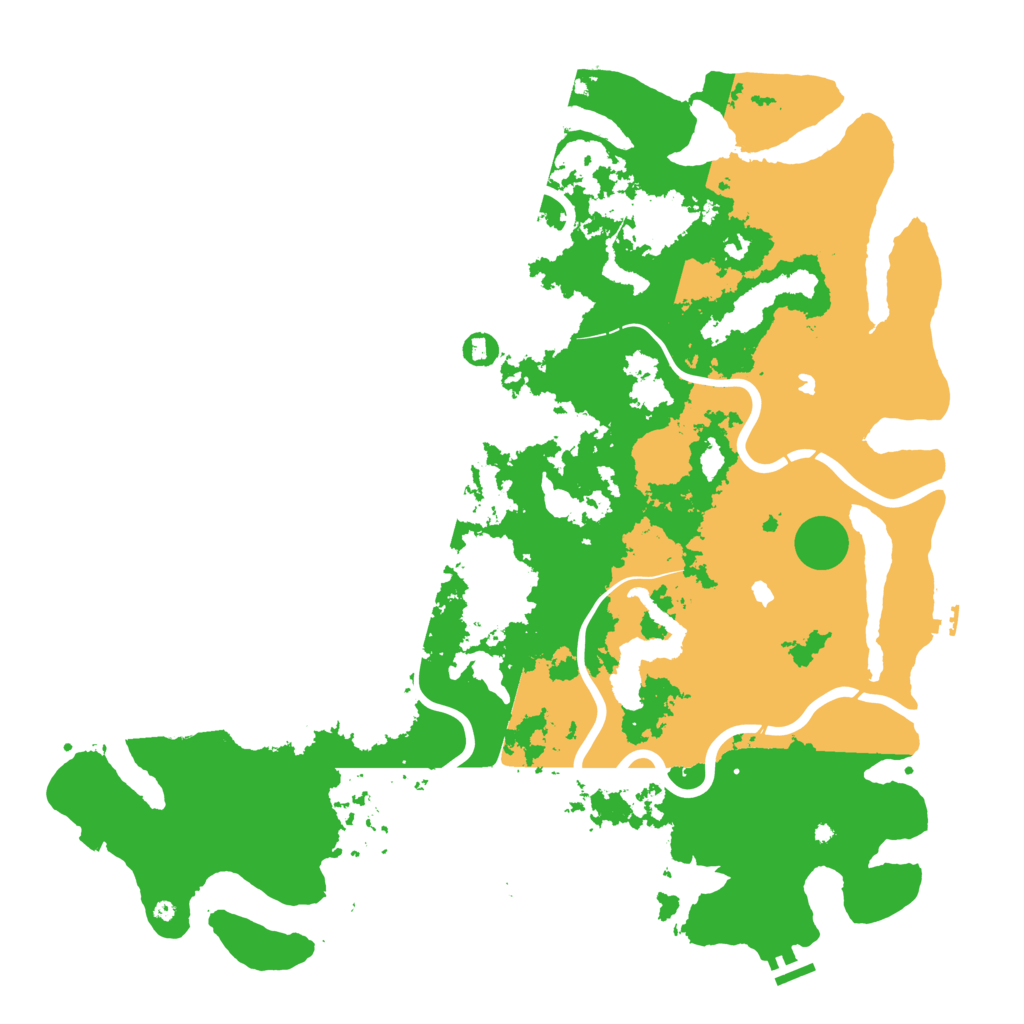 Biome Rust Map: Procedural Map, Size: 5000, Seed: 1922310777