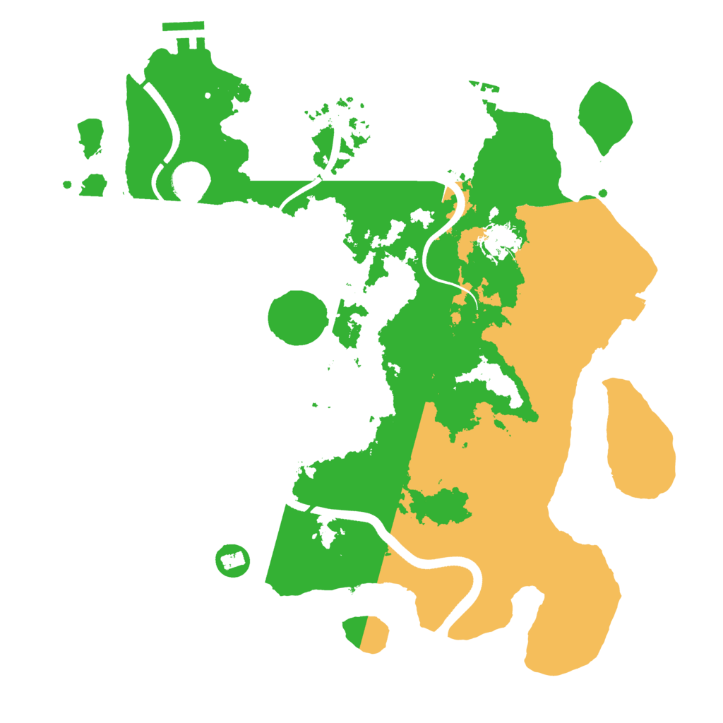 Biome Rust Map: Procedural Map, Size: 3500, Seed: 648270