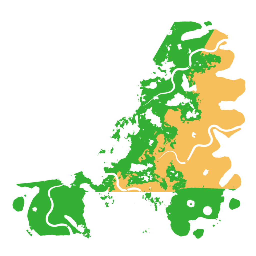 Biome Rust Map: Procedural Map, Size: 5000, Seed: 932729595