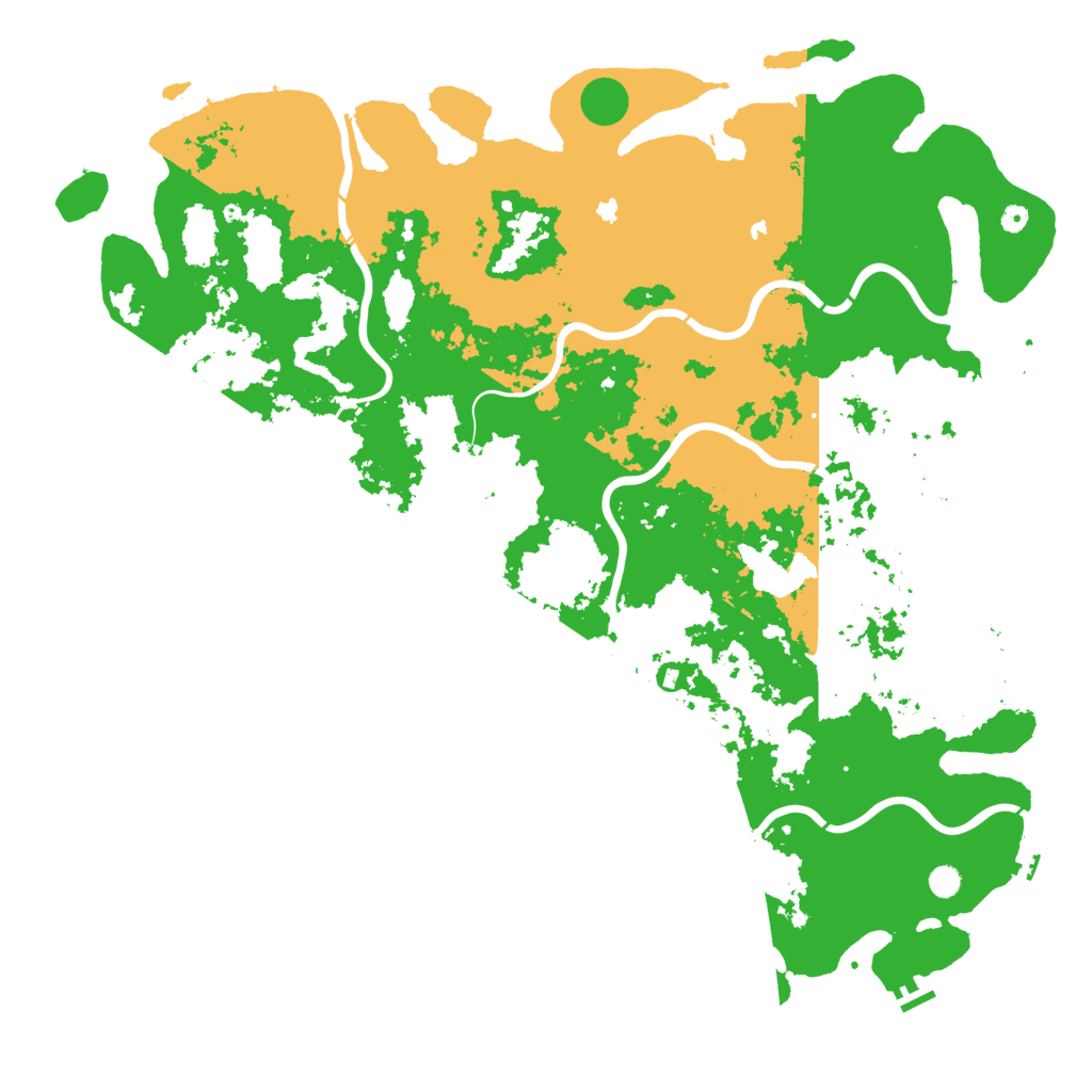 Biome Rust Map: Procedural Map, Size: 6000, Seed: 27644
