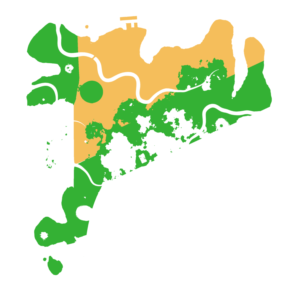Biome Rust Map: Procedural Map, Size: 3500, Seed: 256584