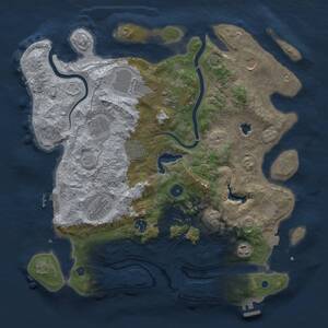 Thumbnail Rust Map: Procedural Map, Size: 4000, Seed: 748374812, 15 Monuments