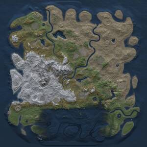 Thumbnail Rust Map: Procedural Map, Size: 5000, Seed: 371635960, 17 Monuments