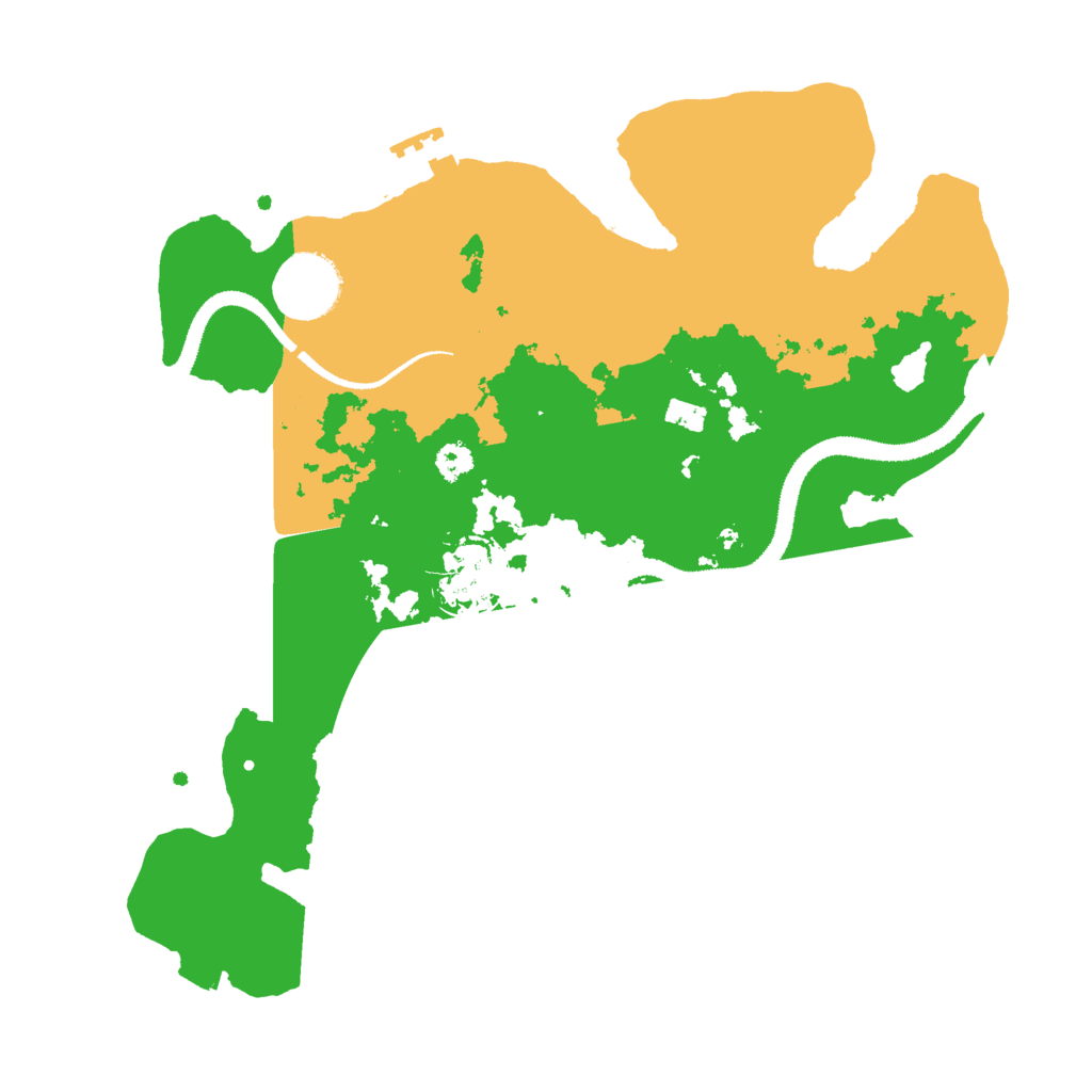 Biome Rust Map: Procedural Map, Size: 3000, Seed: 1131613137
