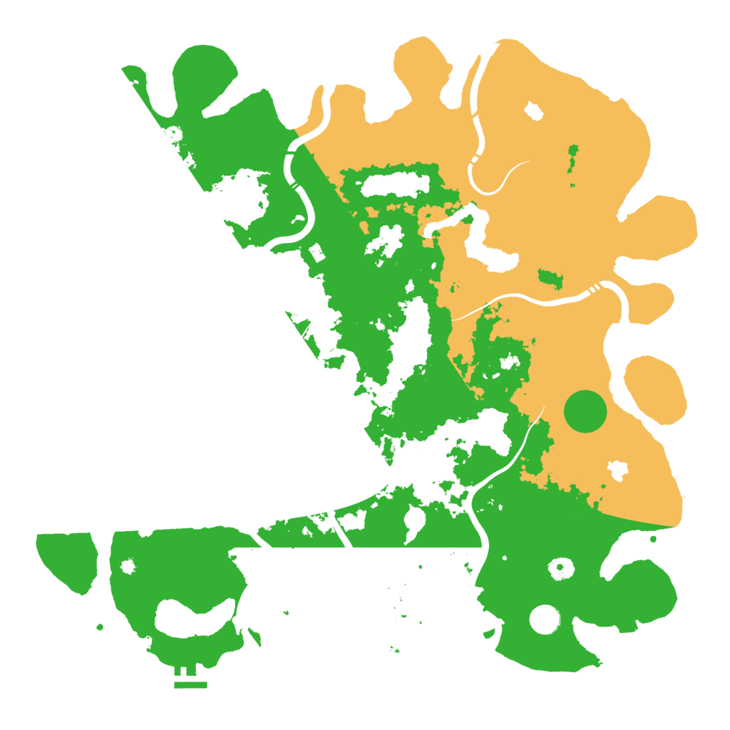 Biome Rust Map: Procedural Map, Size: 4500, Seed: 13593